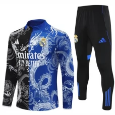Real Madrid Tute Felpe da Allenamento 2025/26 - 1-4 Zip Dragon Nero