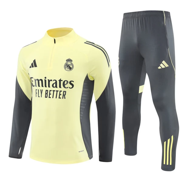 Real Madrid Tute Felpe da Allenamento 2025/26 - 1-4 Zip Giallo Real Madrid Tute Felpe da Allenamento 2025/26 - 1-4 Zip Giallo