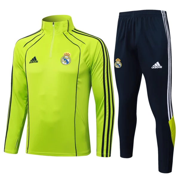 Real Madrid Tute Felpe da Allenamento 2025/26 - 1-4 Zip Verde Real Madrid Tute Felpe da Allenamento 2025/26 - 1-4 Zip Verde