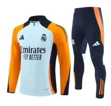 Real Madrid Tute Felpe da Allenamento Bambino 2024/25 - 1-4 Zip Arancione