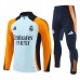 Real Madrid Tute Felpe da Allenamento Bambino 2024/25 - 1-4 Zip Arancione