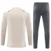 Real Madrid Tute Felpe da Allenamento Bambino 2024/25 - 1-4 Zip Beige