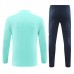 Real Madrid Tute Felpe da Allenamento Bambino 2024/25 - 1-4 Zip Blu