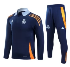 Real Madrid Tute Felpe da Allenamento Bambino 2024/25 - 1-4 Zip Blu