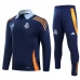 Real Madrid Tute Felpe da Allenamento Bambino 2024/25 - 1-4 Zip Blu