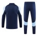 Real Madrid Tute Felpe da Allenamento Bambino 2024/25 - 1-4 Zip Blu Arancione