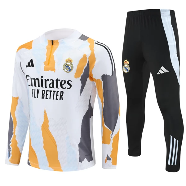 Real Madrid Tute Felpe da Allenamento Bambino 2024/25 - 1-4 Zip Giallo Real Madrid Tute Felpe da Allenamento Bambino 2024/25 - 1-4 Zip Giallo