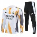 Real Madrid Tute Felpe da Allenamento Bambino 2024/25 - 1-4 Zip Giallo