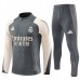 Real Madrid Tute Felpe da Allenamento Bambino 2024/25 - 1-4 Zip Grigio