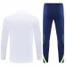 Real Madrid Tute Felpe da Allenamento Bambino 2025/26 - 1-4 Zip Bianco