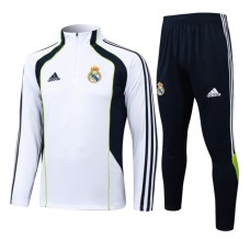 Real Madrid Tute Felpe da Allenamento Bambino 2025/26 - 1-4 Zip Bianco