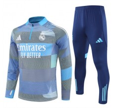 Real Madrid Tute Felpe da Allenamento Bambino 2025/26 - 1-4 Zip Blu