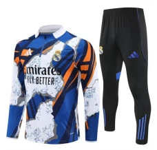 Real Madrid Tute Felpe da Allenamento Bambino 2025/26 - 1-4 Zip Blu