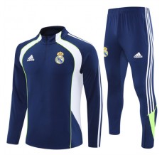 Real Madrid Tute Felpe da Allenamento Bambino 2025/26 - 1-4 Zip Blu