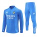 Real Madrid Tute Felpe da Allenamento Bambino 2025/26 - 1-4 Zip Blu