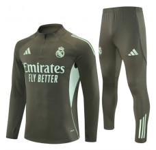 Real Madrid Tute Felpe da Allenamento Bambino 2025/26 - 1-4 Zip Cachi