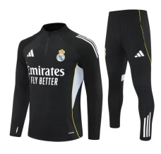 Real Madrid Tute Felpe da Allenamento Bambino 2025/26 - 1-4 Zip Nero