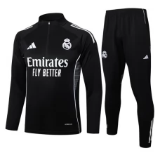 Real Madrid Tute Felpe da Allenamento Bambino 2025/26 - 1-4 Zip Nero