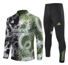 Real Madrid Tute Felpe da Allenamento Bambino 2025/26 - 1-4 Zip Verde