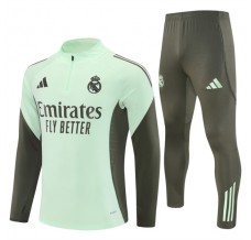 Real Madrid Tute Felpe da Allenamento Bambino 2025/26 - 1-4 Zip Verde