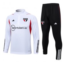 São Paulo FC Tute Felpe da Allenamento 2023/24 - 1-4 Zip Bianco