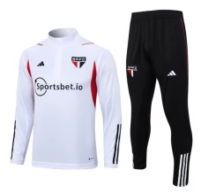 São Paulo FC Tute Felpe da Allenamento 2023/24 - 1-4 Zip Bianco