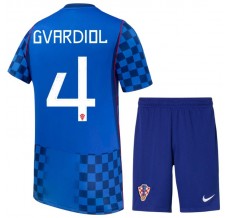 Seconda Divisa Croazia Gvardiol 4 Mondiali 2026 Bambino