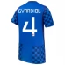 Seconda Maglia Croazia Gvardiol 4 Mondiali 2026