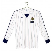 Seconda Maglia Francia Retro 1980-82 Maniche Lunghe