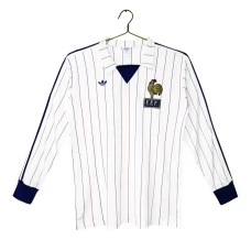Seconda Maglia Francia Retro 1980-82 Maniche Lunghe