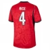 Seconda Maglia Inghilterra Rice 4 Mondiali 2026