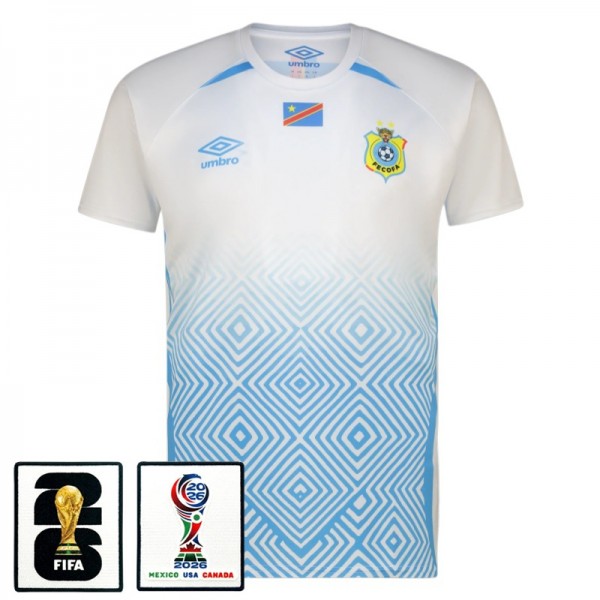 Seconda Maglia RD Congo Mondiali 2026 con Patch Seconda Maglia RD Congo Mondiali 2026 con Patch