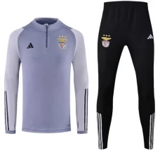 SL Benfica Tute Felpe da Allenamento 2023/24 - 1-4 Zip Grigio