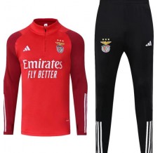 SL Benfica Tute Felpe da Allenamento 2023/24 - 1-4 Zip Rosso