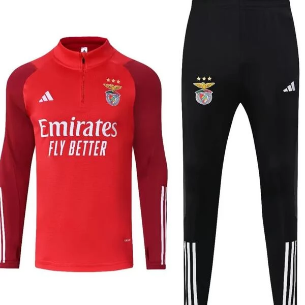 SL Benfica Tute Felpe da Allenamento 2023/24 - 1-4 Zip Rosso SL Benfica Tute Felpe da Allenamento 2023/24 - 1-4 Zip Rosso