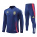 Spagna Tute Felpe da Allenamento 2024/25 - 1-4 Zip Blu Rosso