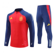 Spagna Tute Felpe da Allenamento Bambino 2024/25 - 1-4 Zip Rosso