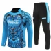 SSC Napoli Tuta Felpa da Allenamento 2025/26 - 1-4 Zip Blu