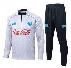 SSC Napoli Tuta Felpa da Allenamento Bambino 2025/26 - 1-4 Zip Grigio
