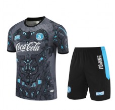 SSC Napoli Tuta Maglia da Allenamento 2025/26 - Shorts Grigio