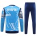 SSC Napoli Tute Felpe da Allenamento 2024/25 - 1-4 Zip Blu