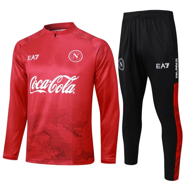 SSC Napoli Tute Felpe da Allenamento 2024/25 - 1-4 Zip Rosso SSC Napoli Tute Felpe da Allenamento 2024/25 - 1-4 Zip Rosso
