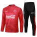 SSC Napoli Tute Felpe da Allenamento 2024/25 - 1-4 Zip Rosso