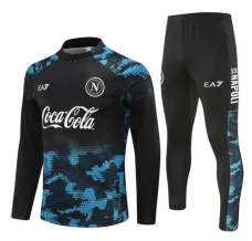 SSC Napoli Tute Felpe da Allenamento Bambino 2024/25 - 1-4 Zip Nero