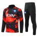 SSC Napoli Tute Felpe da Allenamento Bambino 2024/25 - 1-4 Zip Rosso Nero