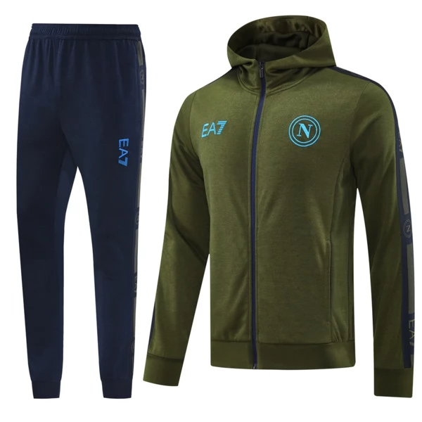SSC Napoli Tute Giacca da Allenamento 2024/25 - Cappuccio Verde SSC Napoli Tute Giacca da Allenamento 2024/25 - Cappuccio Verde