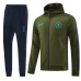 SSC Napoli Tute Giacca da Allenamento 2024/25 - Cappuccio Verde SSC Napoli Tute Giacca da Allenamento 2024/25 - Cappuccio Verde