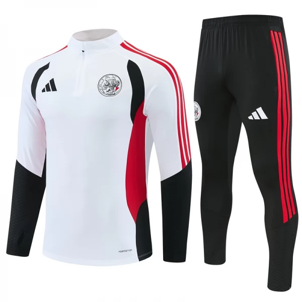 Tuta Ajax Amsterdam 2026/27 - 1-4 Zip Bianco Tuta Ajax Amsterdam 2026/27 - 1-4 Zip Bianco