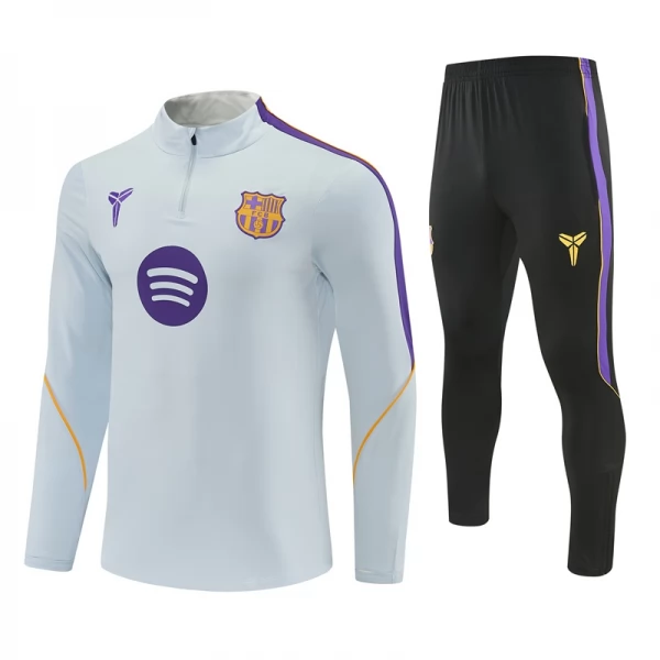 Tuta FC Barcelona Bambino 2026/27 - 1-4 Zip Grigio Tuta FC Barcelona Bambino 2026/27 - 1-4 Zip Grigio