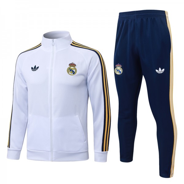 Tuta(Giacca+Pantaloni) Real Madrid Bambino 2026/27 - Bianco Tuta(Giacca+Pantaloni) Real Madrid Bambino 2026/27 - Bianco